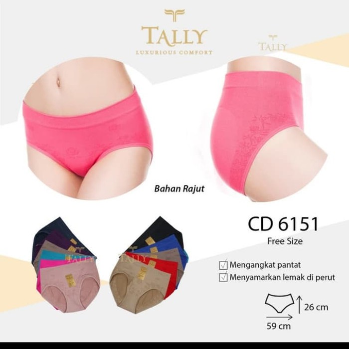 CD TALLY 6151 / 6153 Celana Dalam Rajut Stretch Body Murah Adem