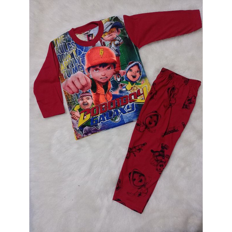 Baju Tidur Anak Laki 2-6 thn BoboiBoy