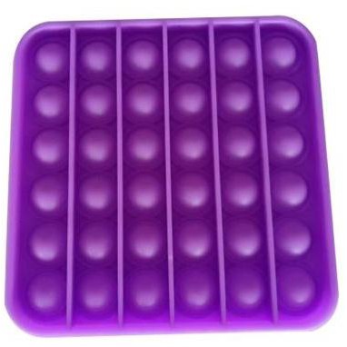 Terlaris Pop It Fidget Toy Mainan Tiktok Pencet Silikon - Kotak Ungu Non Cod