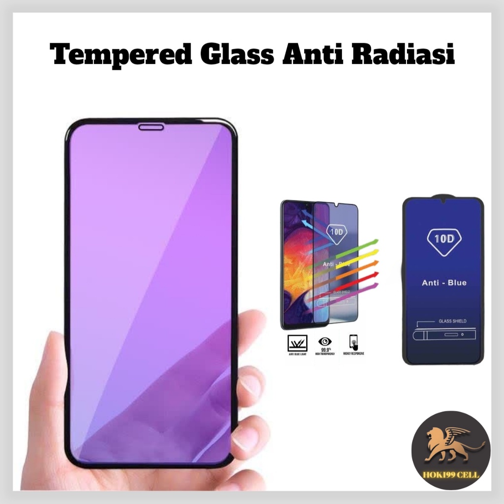 Tempered Glass Anti Radiasi Infinix Hot 11 11 2022 11 Play 12i 12 Pro Zero 8 8i X X Pro Anti Gores Blue Ray Light Full Cover Screen Layar Pelindung Layar Handphone Hp