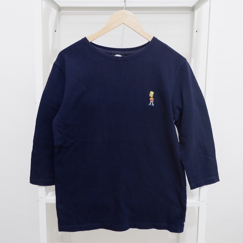THE SIMPSONS RAGLAN TEES NAVY 2015 | KAOS SECOND PRELOVED STREETWEAR