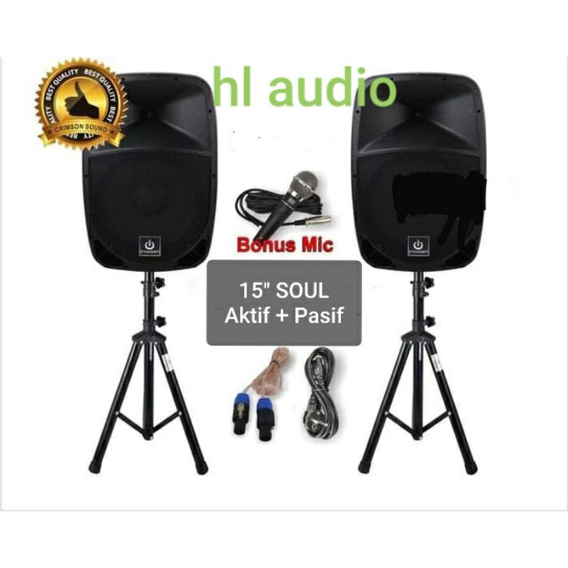 Paketan termurah harga promo Speaker Soul Crimson 15 inch BT/Show 15 inch BT