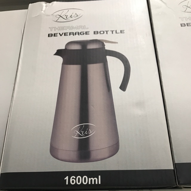 Kris thermal termos beverage bottle vacuum jug 1,6L gold