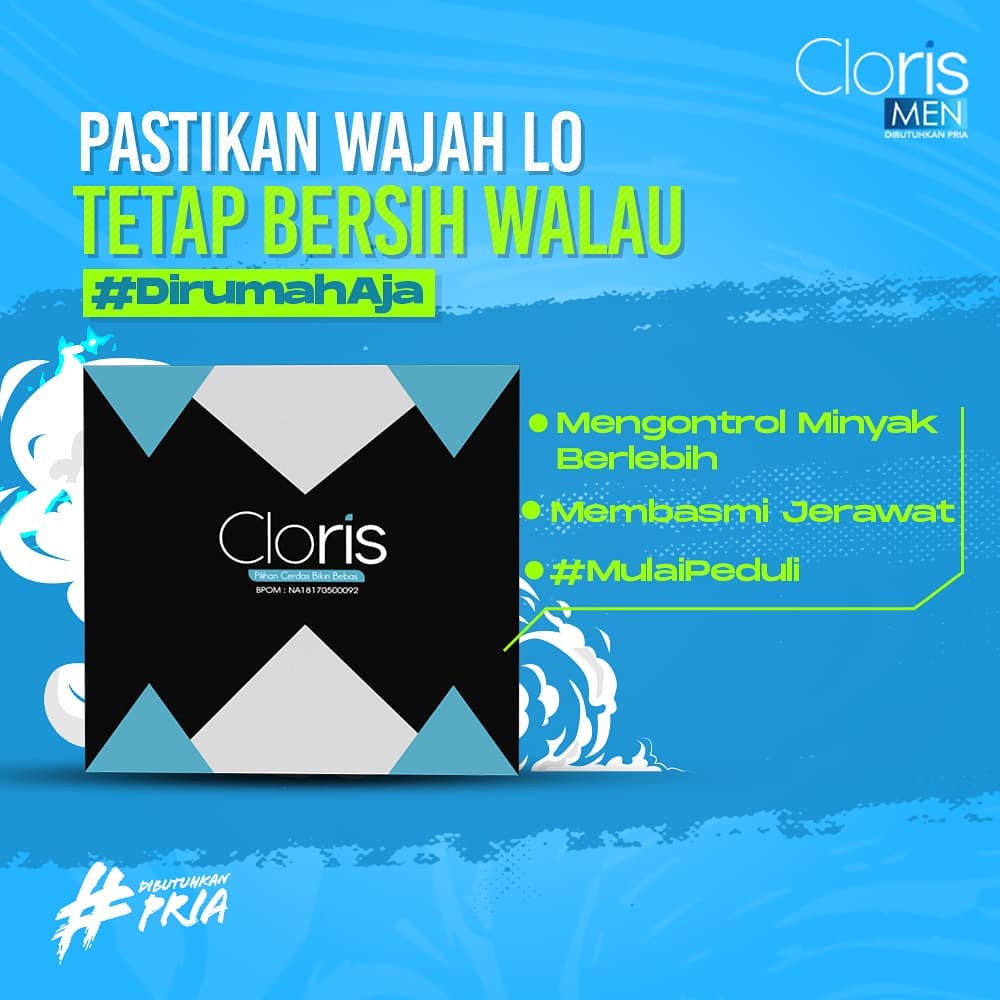 Clorismen PAKET MAKE IT SIMPLE Cloris Men Soap 80gr &amp; Wadah Sabun Cloris Original