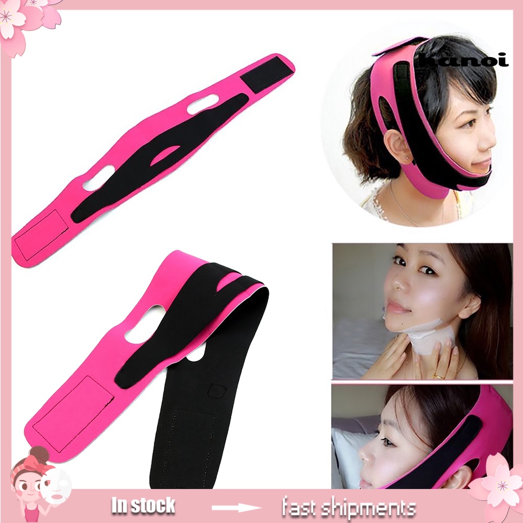 HQTM_Facial Slimming Belt V Face Shaping Beauty Tool Women Anti Wrinkle Face Slim V-Line Lift Up Belt for Gift