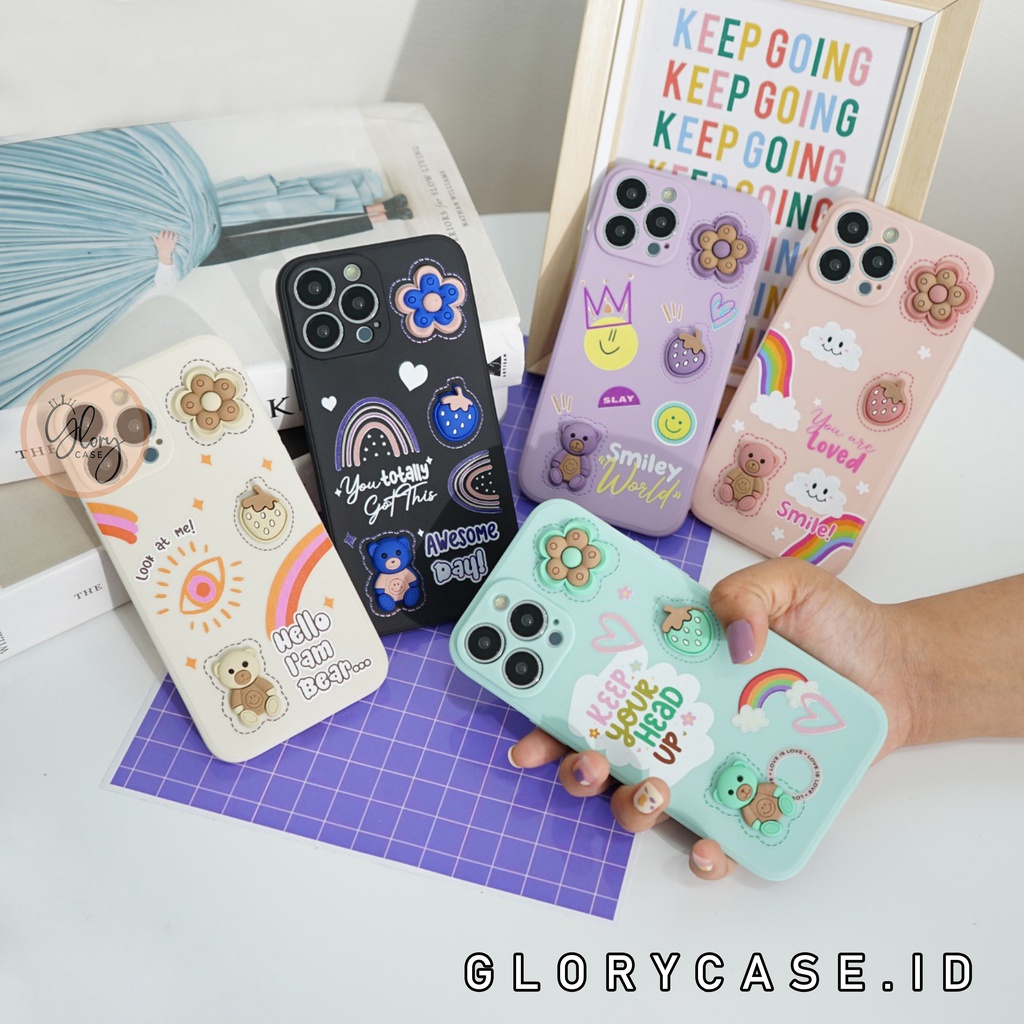 [3D2] Softcase Timbul Motif For OPPO RENO 8 4G TERBARU | Softcase Oppo RENO 8 4G | Case Oppo RENO 8 