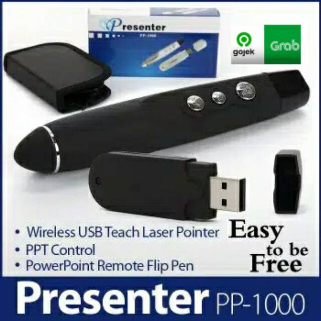 Presenter Laser Pointer Wireless Pp-1000 / Pp 1000 / Pp1000 READY STOK