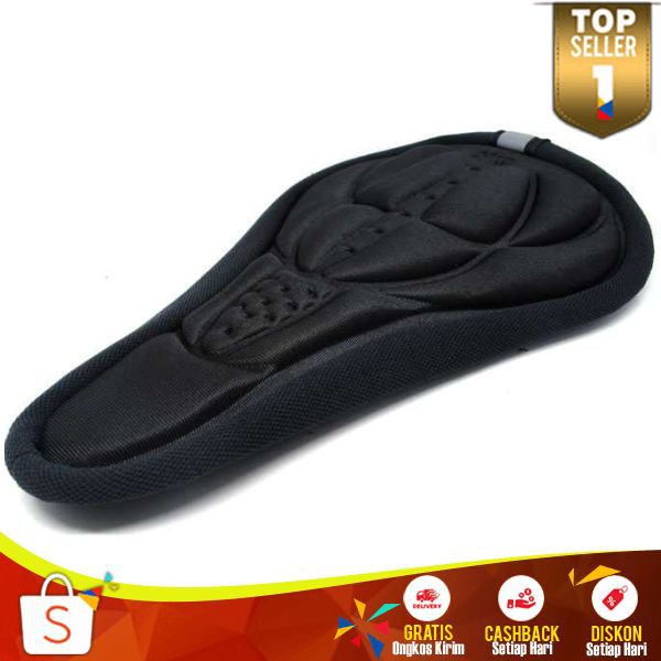 Jok Sadel Sepeda Sporty 3D Gel Pad Sponge Berkualitas Sedel Sepeda Empuk Perlengkapan Outdoor Nyaman