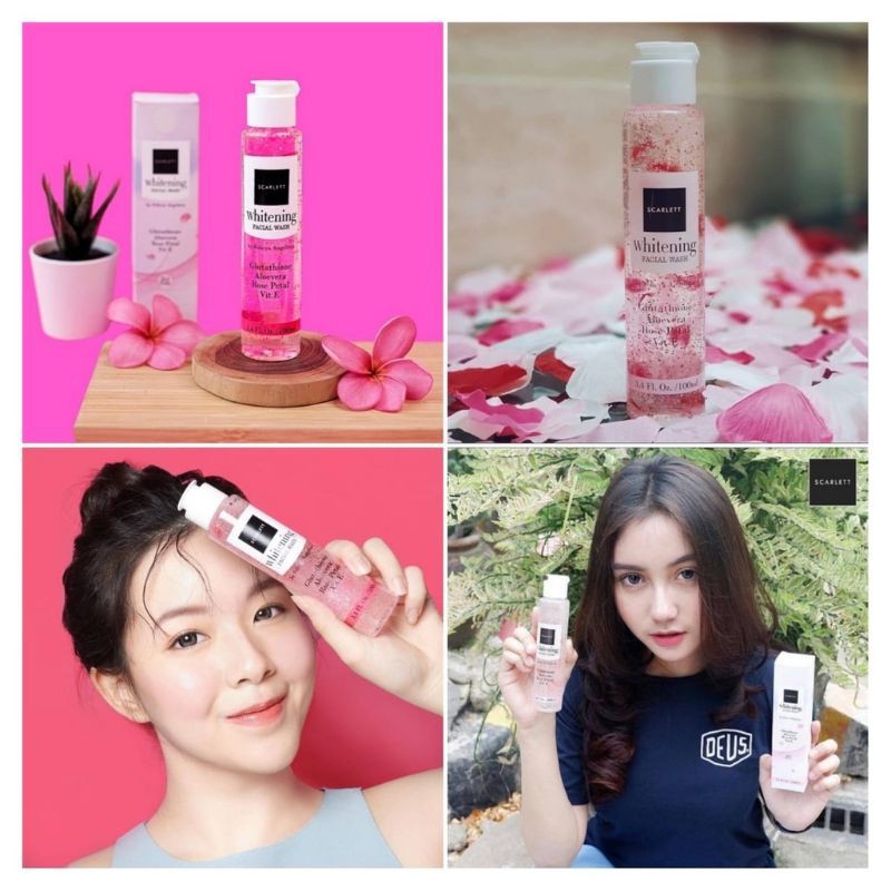 SCARLETT SCARLET WHITENING FACIAL WASH ORIGINAL SABUN WAJAH UNTUK SEMUA JENIS KULIT