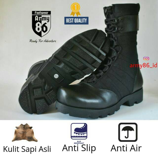 Sepatu PDL Titans Ninja Asli Kulit sapi