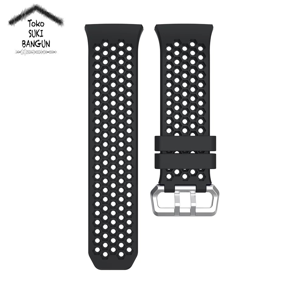 TALI JAM Fit IONIC Rubber BREATHABLE Silicone Watch Band Strap