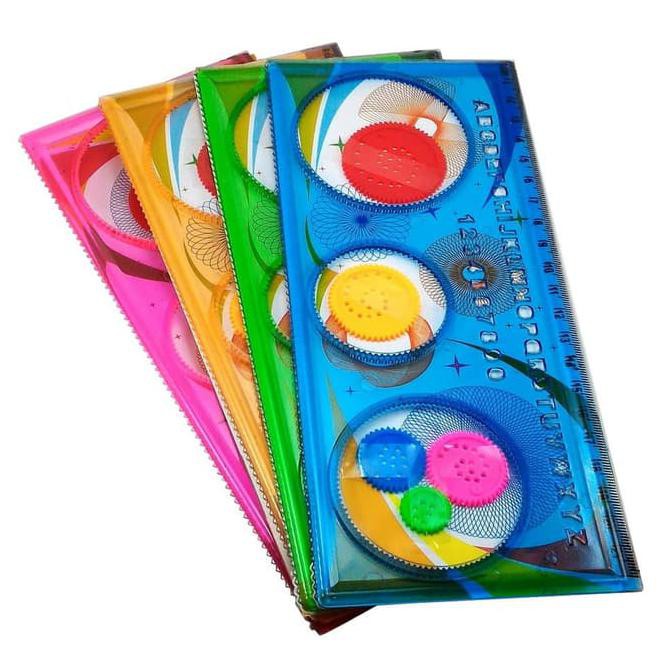 

HOT SALE Penggaris Bunga Putar Ajaib / Spirograph ATK Mainan Jadul 90an Terjamin