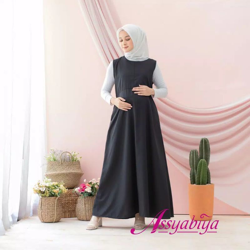 Gamis tanpa lengan || gamis viral || gamis iner toyobo fodu