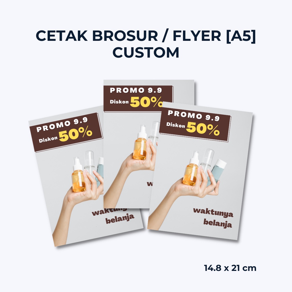 

[A5] Cetak Brosur / Pamflet / Flyer Custom Desain Murah Fullcolor