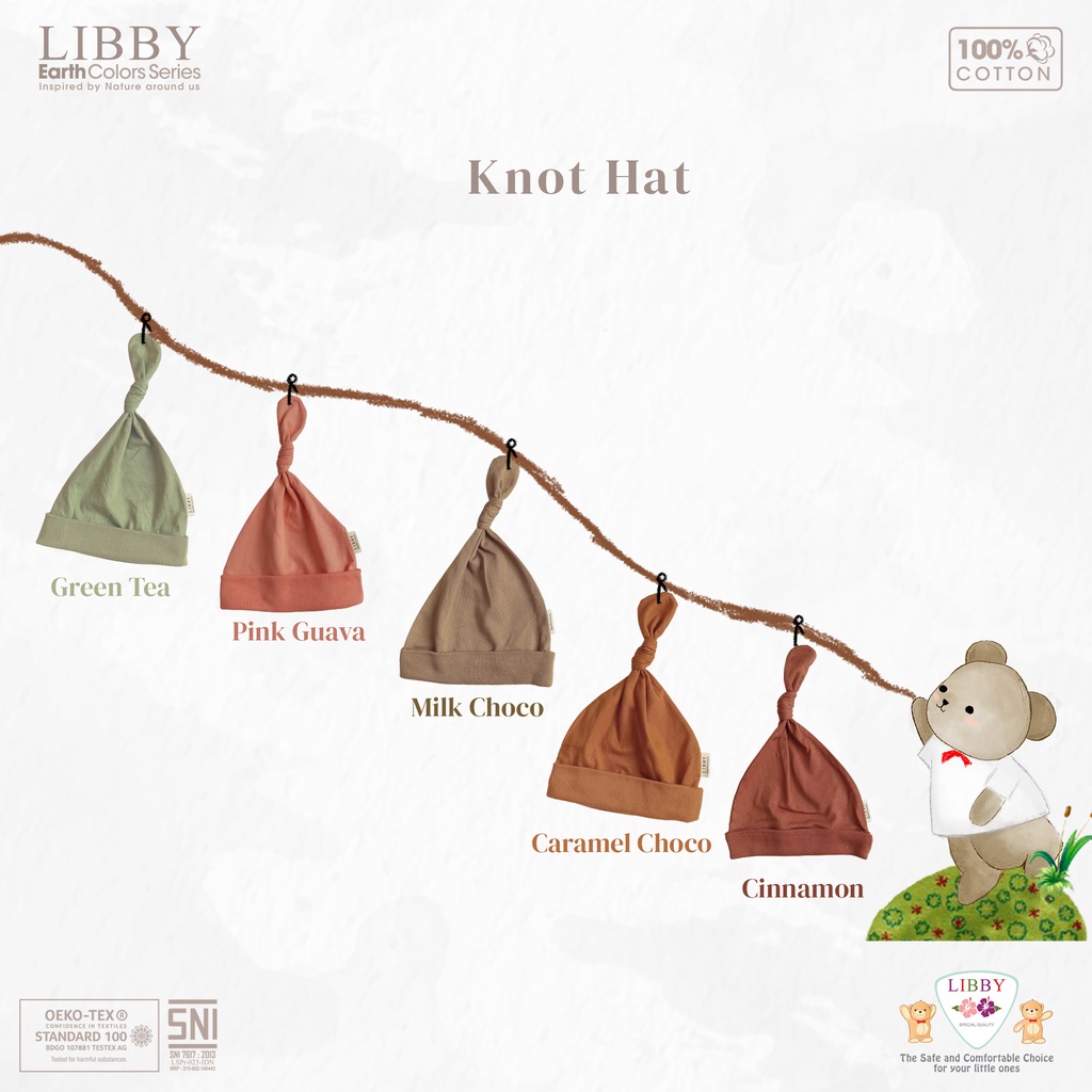 Topi Tali Bayi Libby Earth Comfy Hats