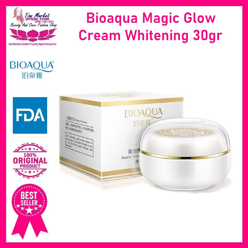 Biaoqua Cream Whitening Glowing Lady Skin Magic Glow Ori Asli