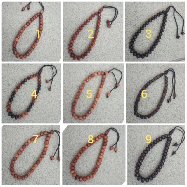 Gelang tasbih original kaukah kokka motif 33 butir