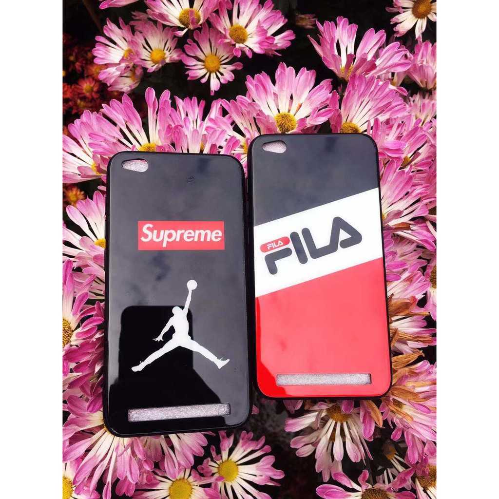 Fuze Kaca Hardcase FILA case Samsung A6+, J6, j4, j4+, M10, Vivo V9, Oppo A33/Neo 7, Xiaomi Redmi Note 5/Pro