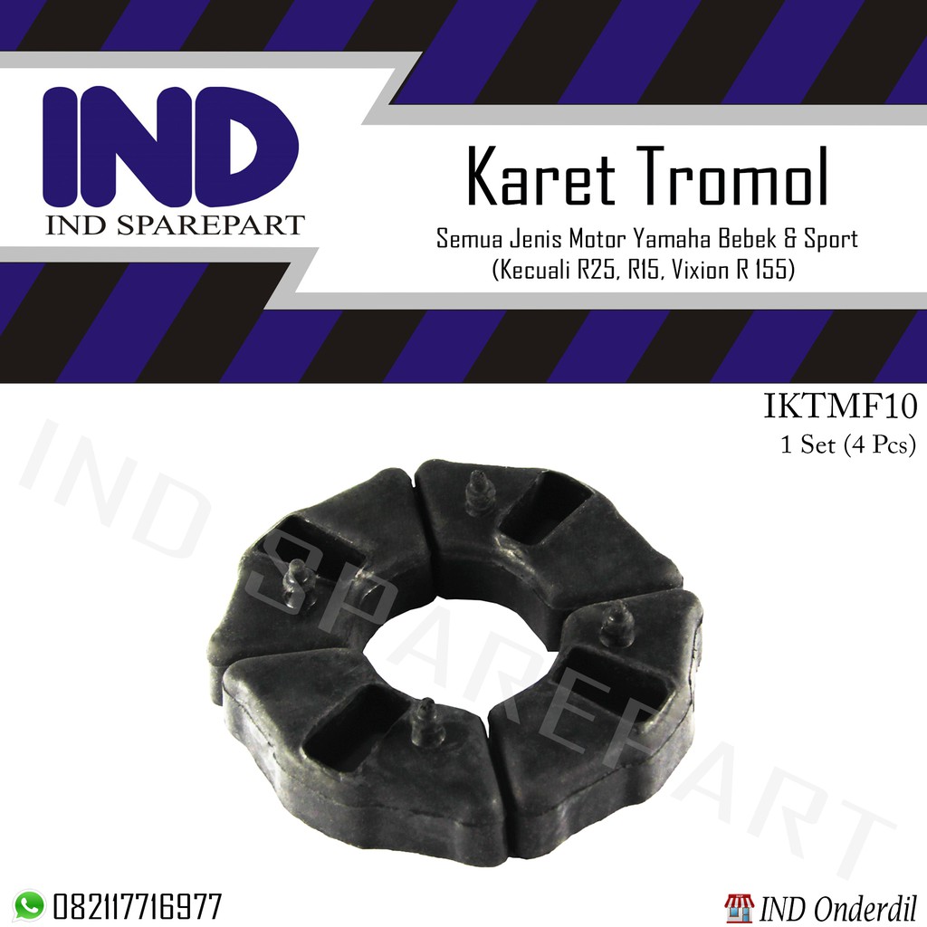 Karet Tromol/Bantalan Gear/Gir/Gigi Motor Yamaha Bebek/Sport Jupiter/Z/Vega-R-ZR-RR &amp; Force 1/F1ZR