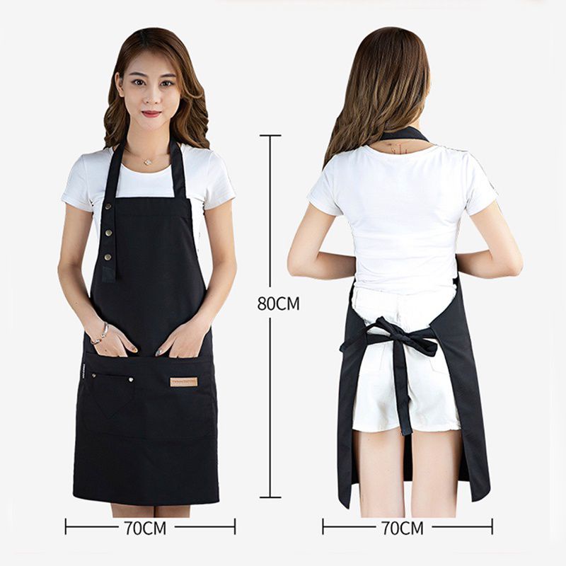 Celemek Masak APRON Barista Chef Koki Waiters Bartender Clemek Dapur Pria Wanita Anti Air Korean Style