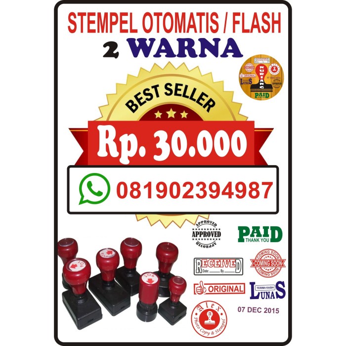 

Menyurat-Surat- Stempel Otomatis 2 Warna, Murah, Dan Express -Surat-Menyurat.