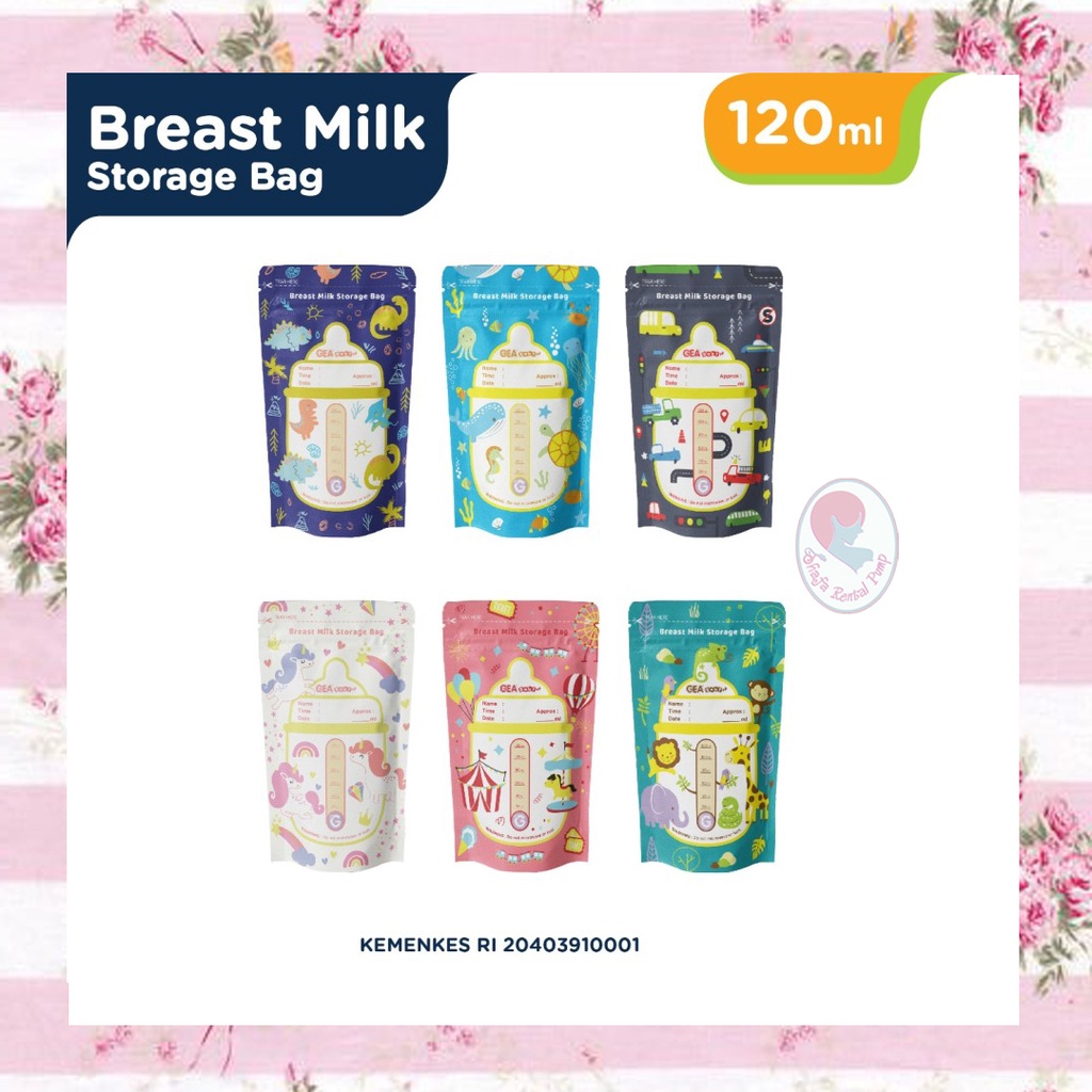 Kantong ASI Gea Baby 120 Breastmilk Storage 120ml isi 30 pcs