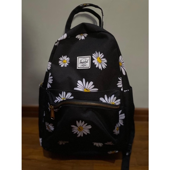 Original Preloved Herschel Nova Mid 18L Backpack - Daisy Black