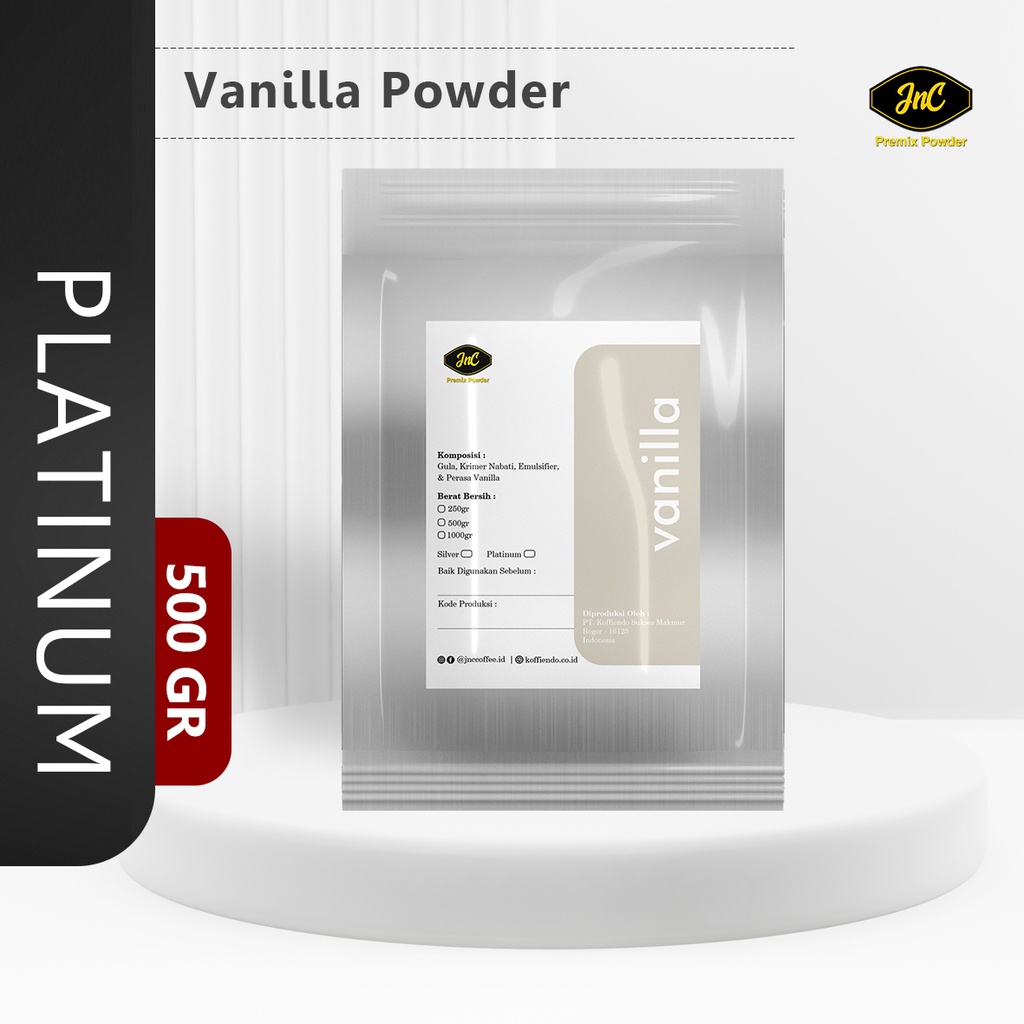 JnC Vanilla Powder 500gr I Bubuk minuman