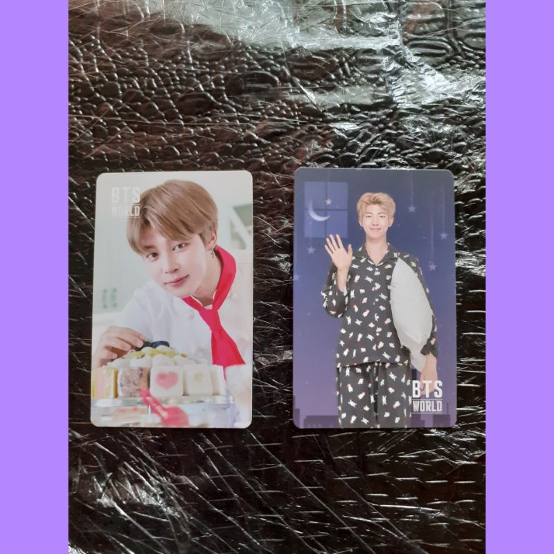 BTS WORLD PHOTOCARD OFFICIAL PC JIMIN BTS WORLD Official *Double side* + PC  RM BTS WORLD Official G