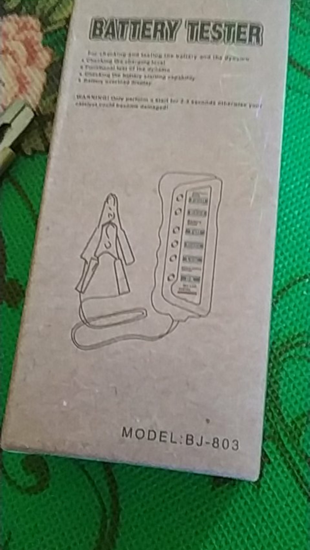 Tirol Tester Baterai Digital 12v 6 Led - Bj-803 - Black