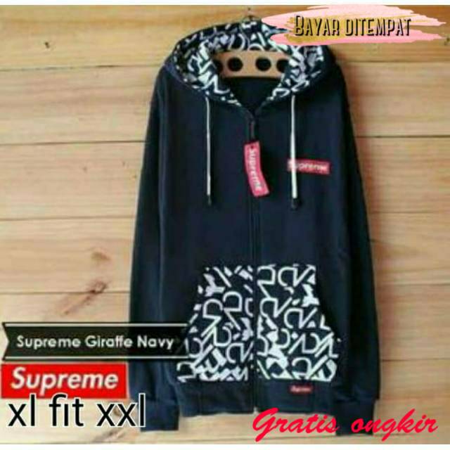 Jaket pria jumbo suprm m l anime distro jaket sweater keren fullprint