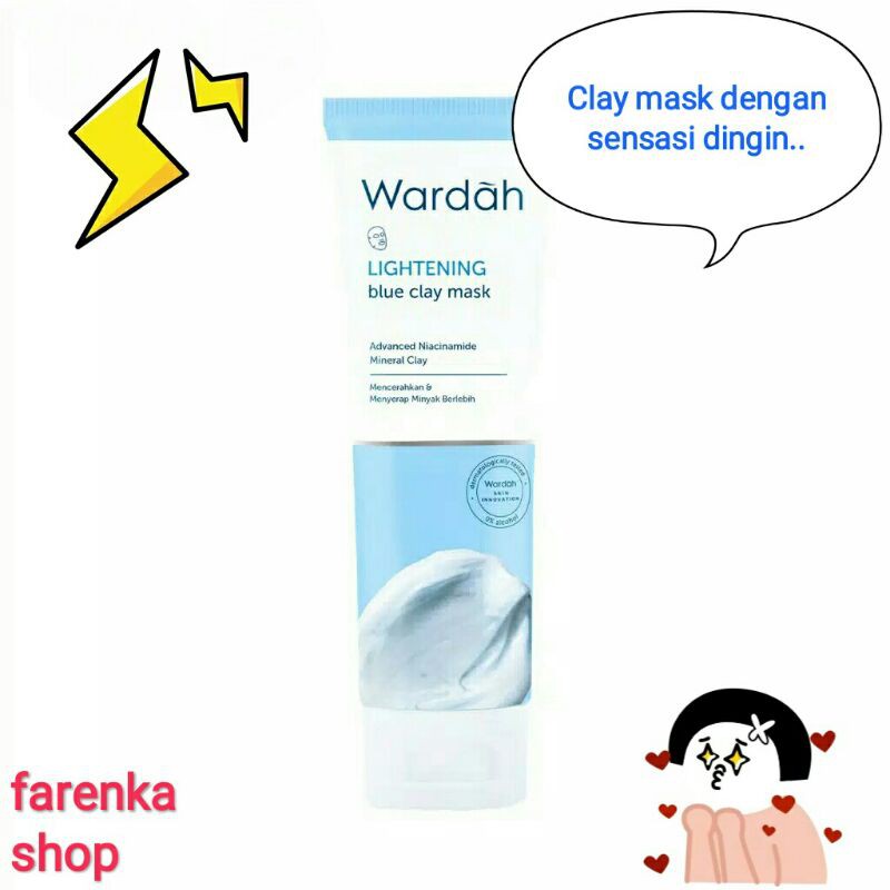 CLAY MASK WARDAH LIGHTENING BLUE / WARDAH