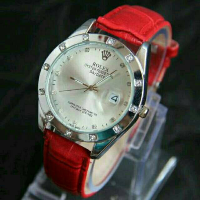 (FREE ONGKIR) ROLEX WANITA, TGL AKTIF/ON, ORIGINAL