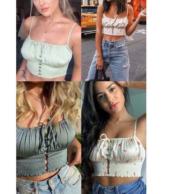 ✽ Urban Outfitters Smocked tanktop ❉