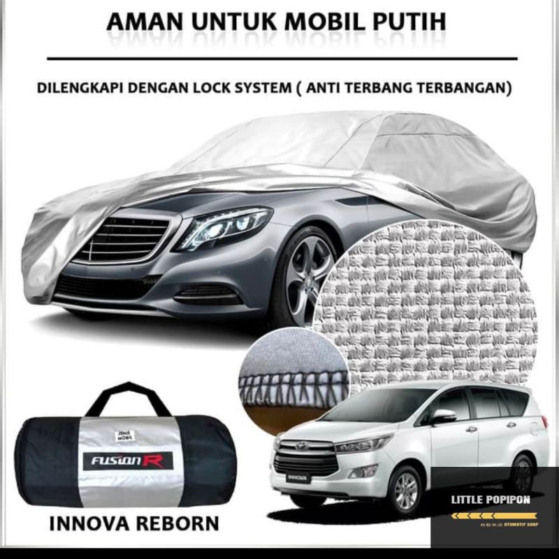 Cover Sarung Mobil Putih INNOVA REBORN Fusion R Waterproof