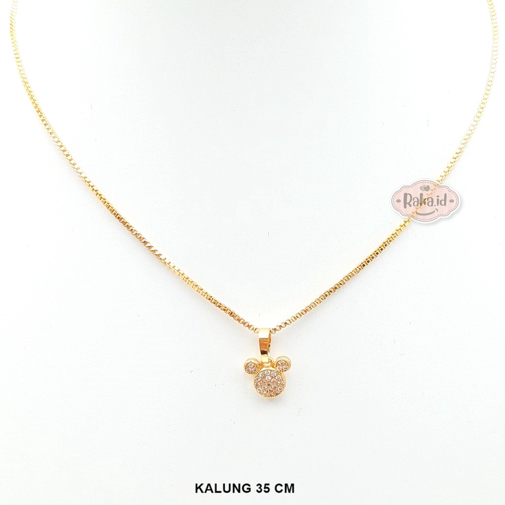 RAKA Acc - Kalung Anak MICKEY MOUSE Simple Xuping Gold Perhiasan Cantik Anak Lapis Emas 18k 139