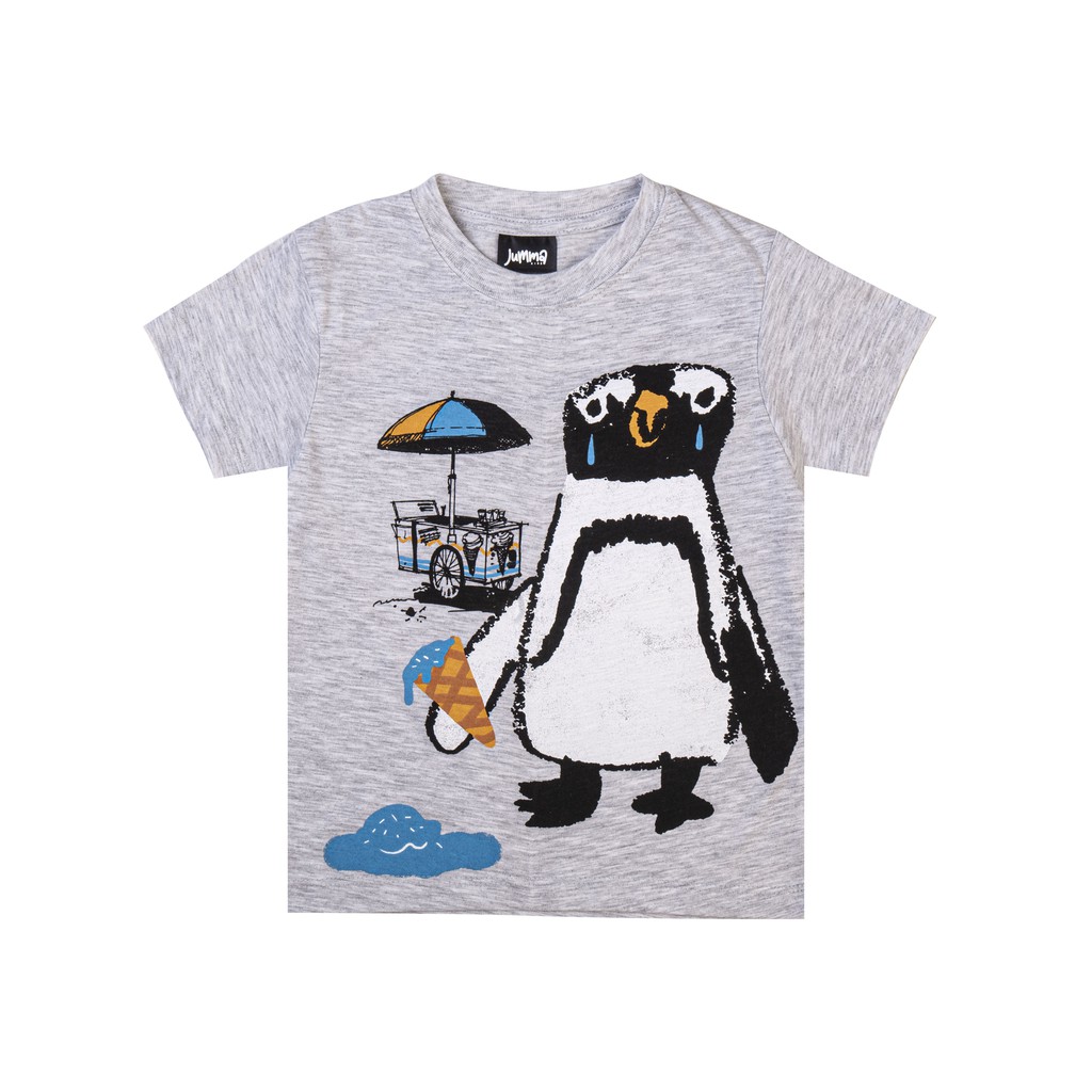 

JummaKids Don't Cry Penguin Printed T-Shirt Anak