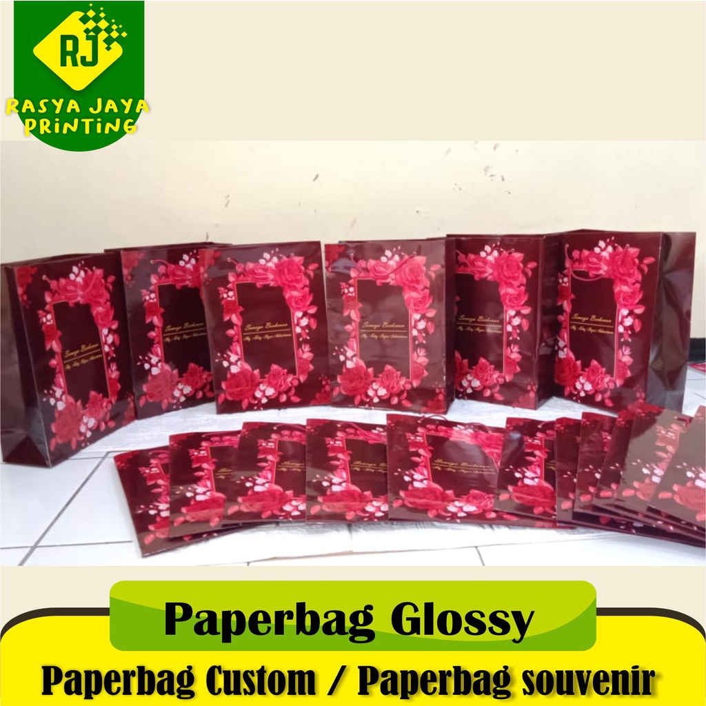 Paperbag Glossy Custom | Tas Paperbag Custom | Paperbag Hajatan | Paperbag Event | Paperbag Ultah | 