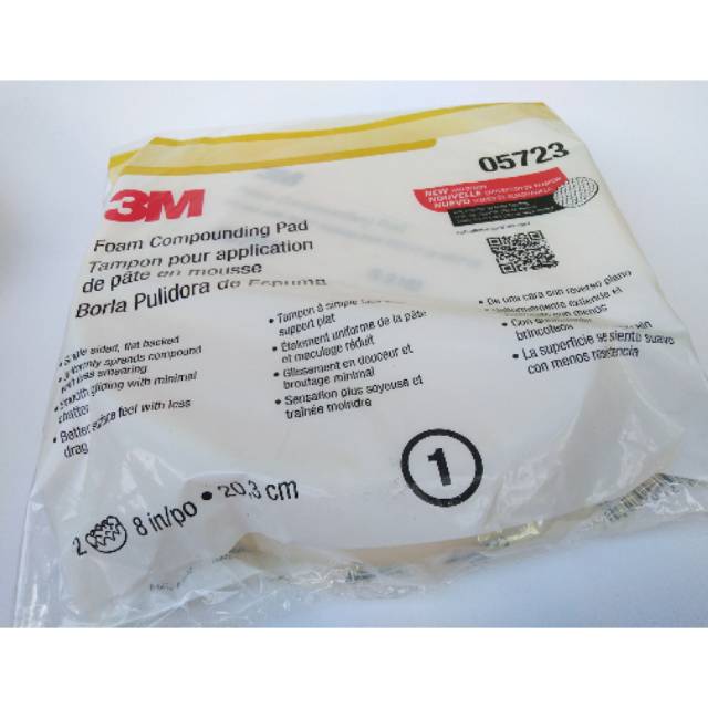 

Busa Poles Cutting 3M Foam Compounding Pad 05723 Putih 1pcs