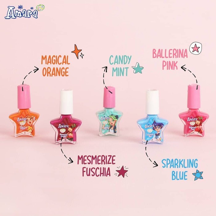 *FRAULEINCO* Amara Cosmetics for Kids Nail Polish 5 ml  Kutek Kuku anak / cat kuku anak