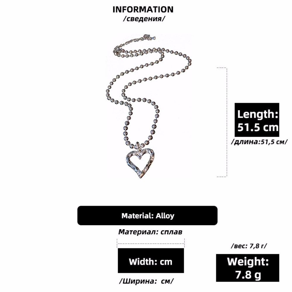 Needway  Exquisite Heart Clavicle Chain Luxury Baroque Necklace Korean Style Necklace Pearl Punk Elegant Angel Cool Simple Female Necklace