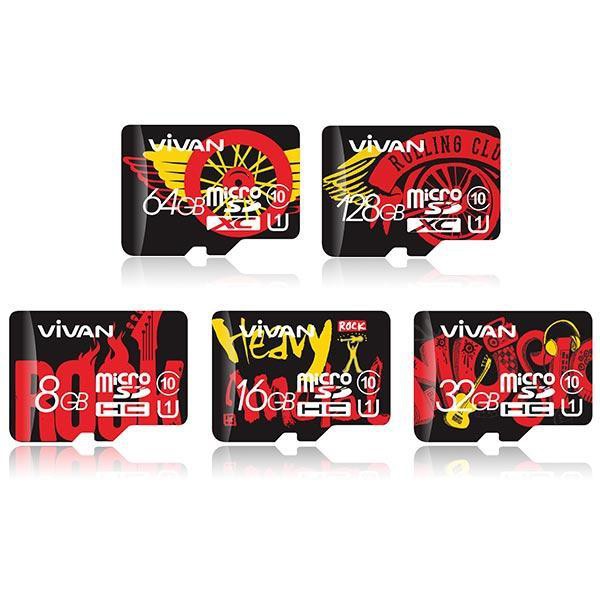 Micro SD V128U10 128G Class 10 TF Card - Black + Red - Garansi Resmi 1 Tahun