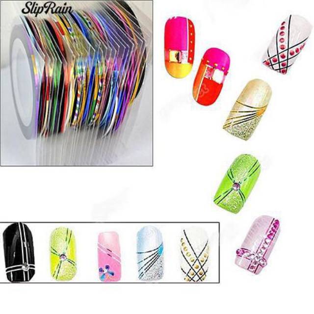 Nail Stripping Sticker / Stripping Tape Line Dekorasi Nail Art