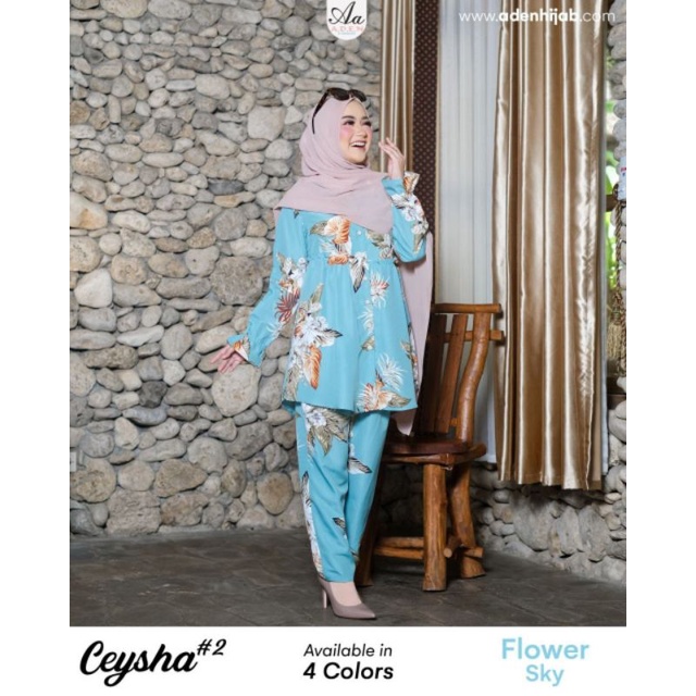 One Set CEYSHA Original By Aden Hijab (One Set Kekinian)