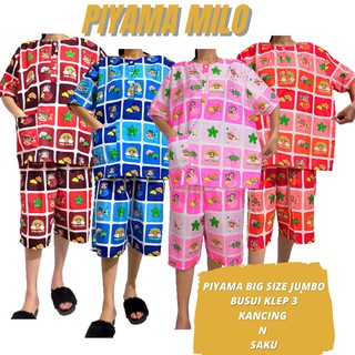 OKEALIBEBE SETELAN PIYAMA  PENDEK  JUMBO BAJU TIDUR 