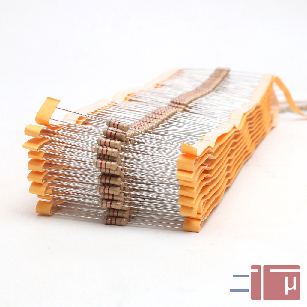 X10 Resistor 820R 820Ohm 1/2W Karbon 5% Taiwan Kaki Tembaga