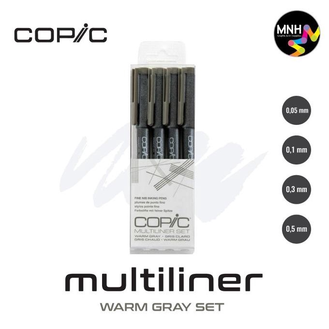 

Copic Multiliner Warm Gray Set