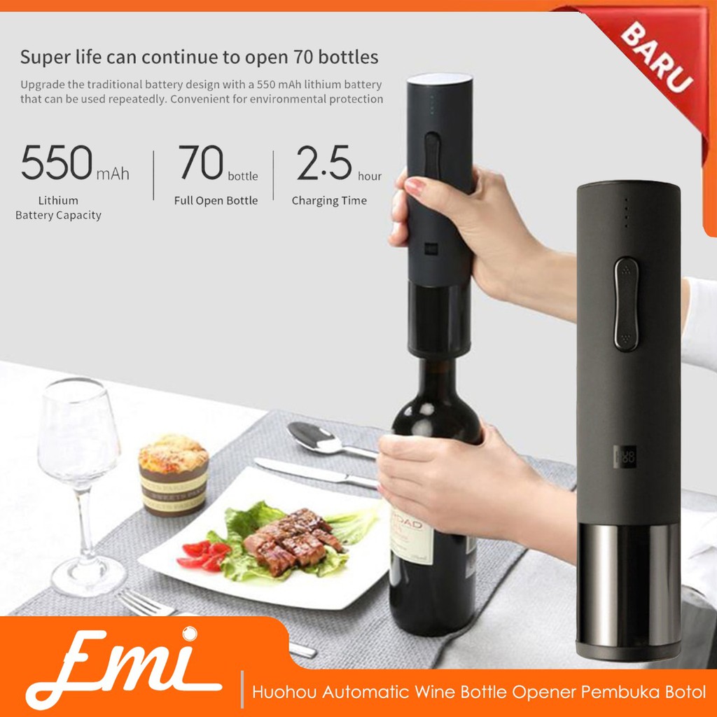 Mijia Huohou Automatic Wine Bottle Opener Pembuka Botol - HU002