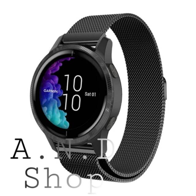 GARMIN VENU MILANESE LOOP MAGNET MAGNETIK STAINLESS WATCH BAND TALI JAM TANGAN SMARTWATCH