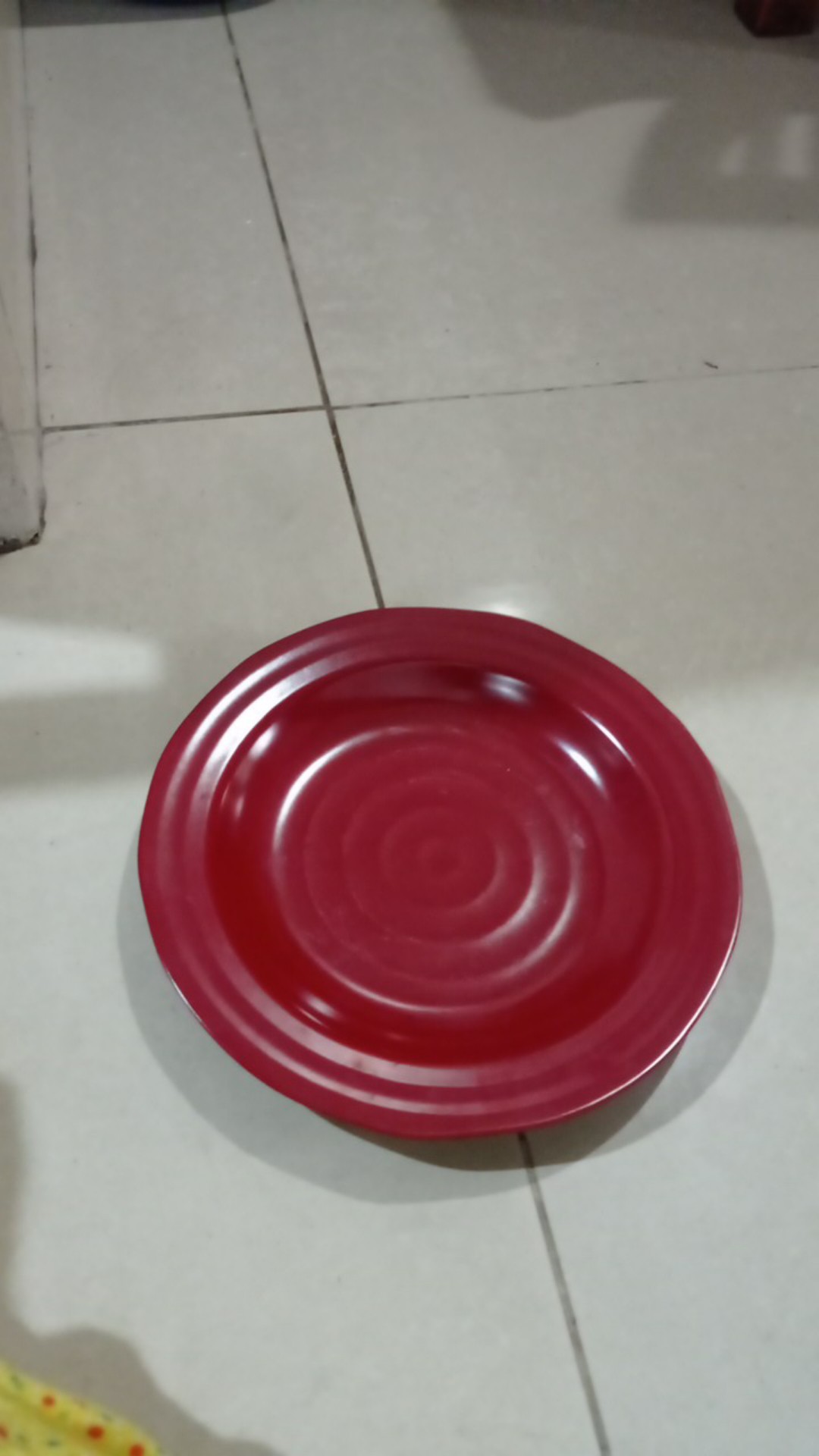 Onyx Piring Oriental Hitam Maroon / Oriental Plate Black Maroon 9